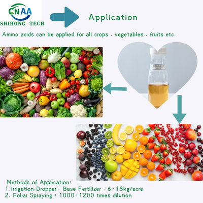 80% Enzymatic Hydrolysis Process Amino Acid Organic Nitrogen 16-0-0 Foliar Fertilizer