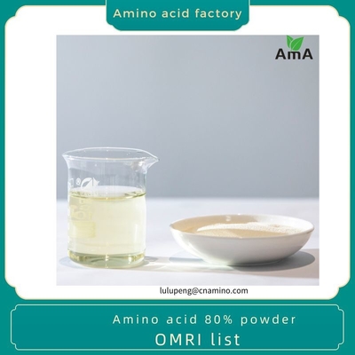 Amino Acid Organic Fertilizer OMRI list amino acid 80% powder 14-0-0