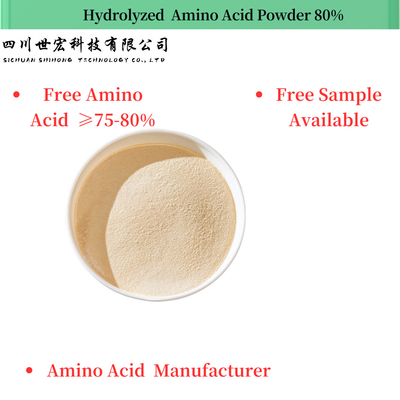 Plant Origin Hydrolyzed Amino Acid Powder 80% Free Amino Acid 75-80%
