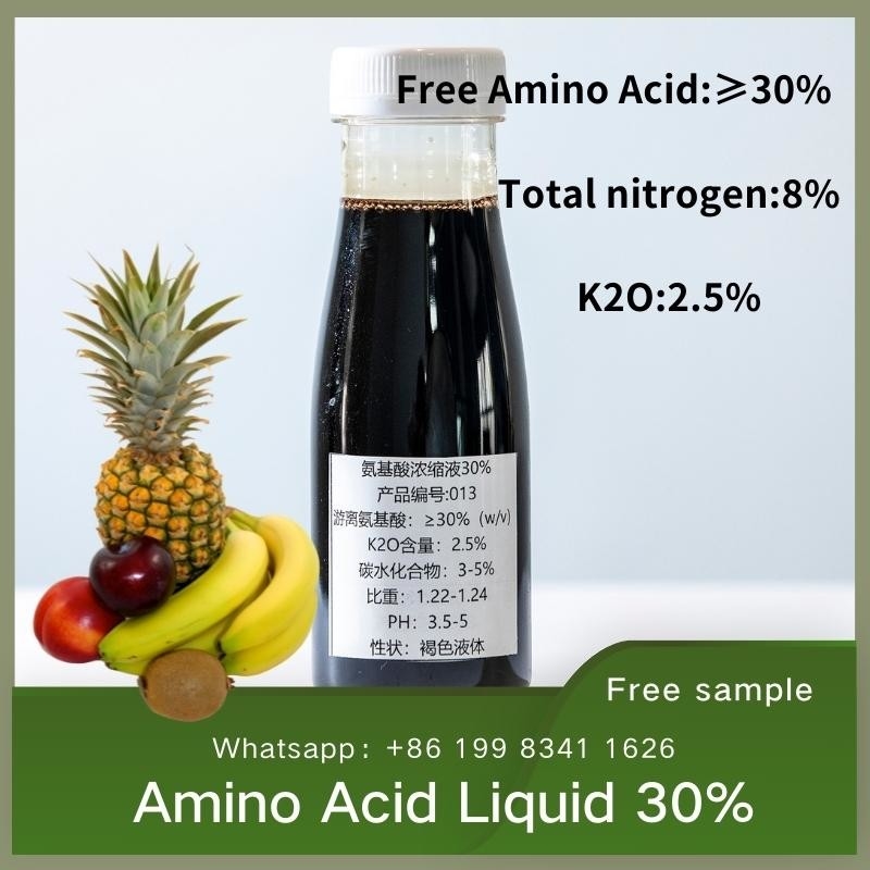N8 Amino Acid Liquid Fertilizer 30% No Salt Yellow Liquid